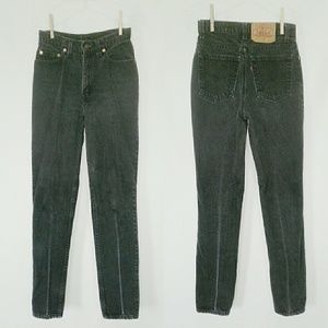 Vintage Black High Waisted Levis Jeans